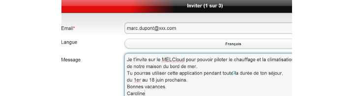 Option invité - MelCloud